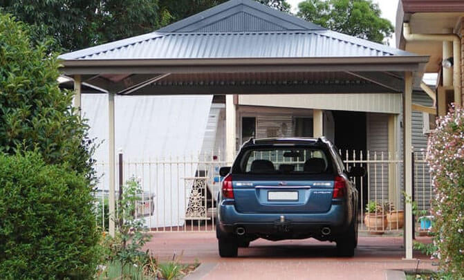 Carports - Double, Gable, Steel, Free Standing, Designer 